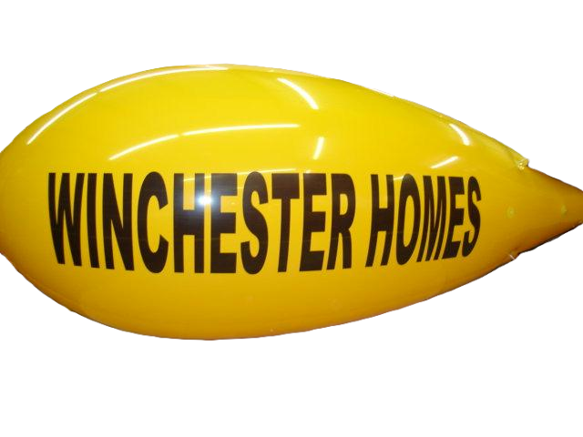 Winchester Homes 25ft advertising blimp - large format helium balloon for maximum visibility