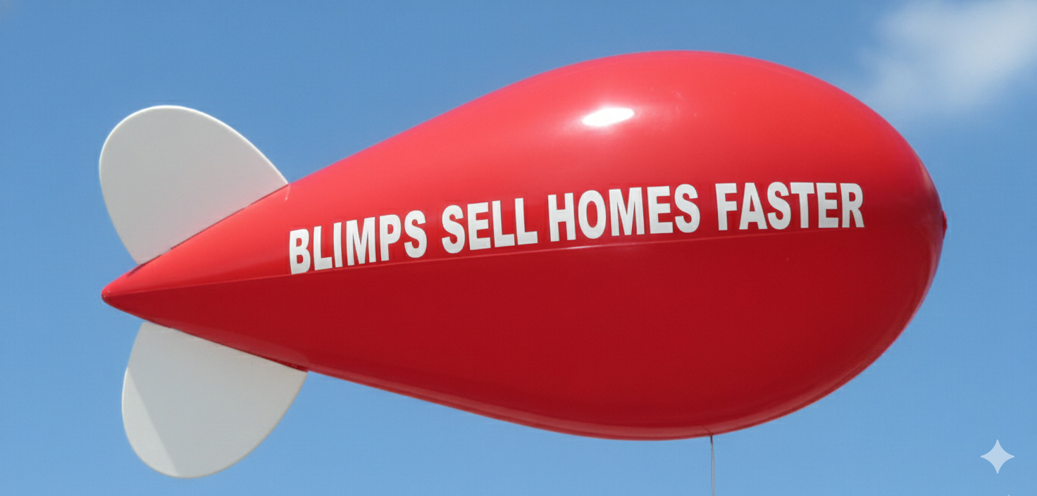advertising blimps sell homes faster - proven marketing solution for real estate